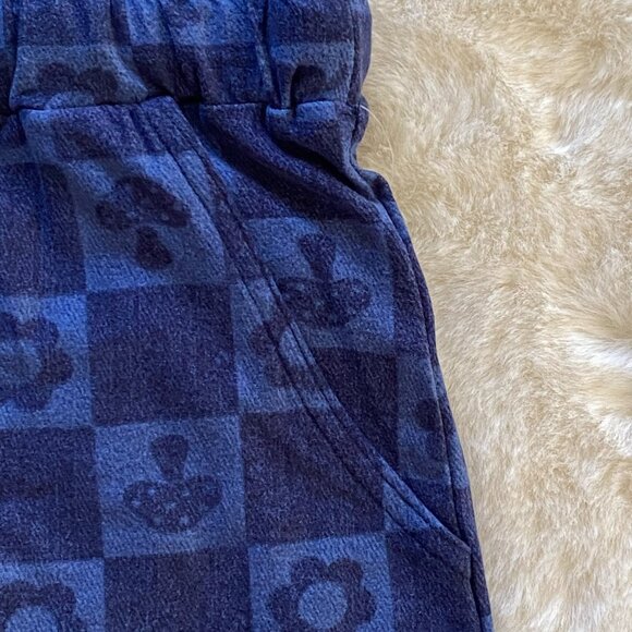 Overall Shorts Mushroom & Flowers Pattern Size Small NEW - Picture 3 of 10